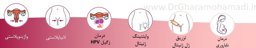 خدمات ارائه شده زیبایی زنان