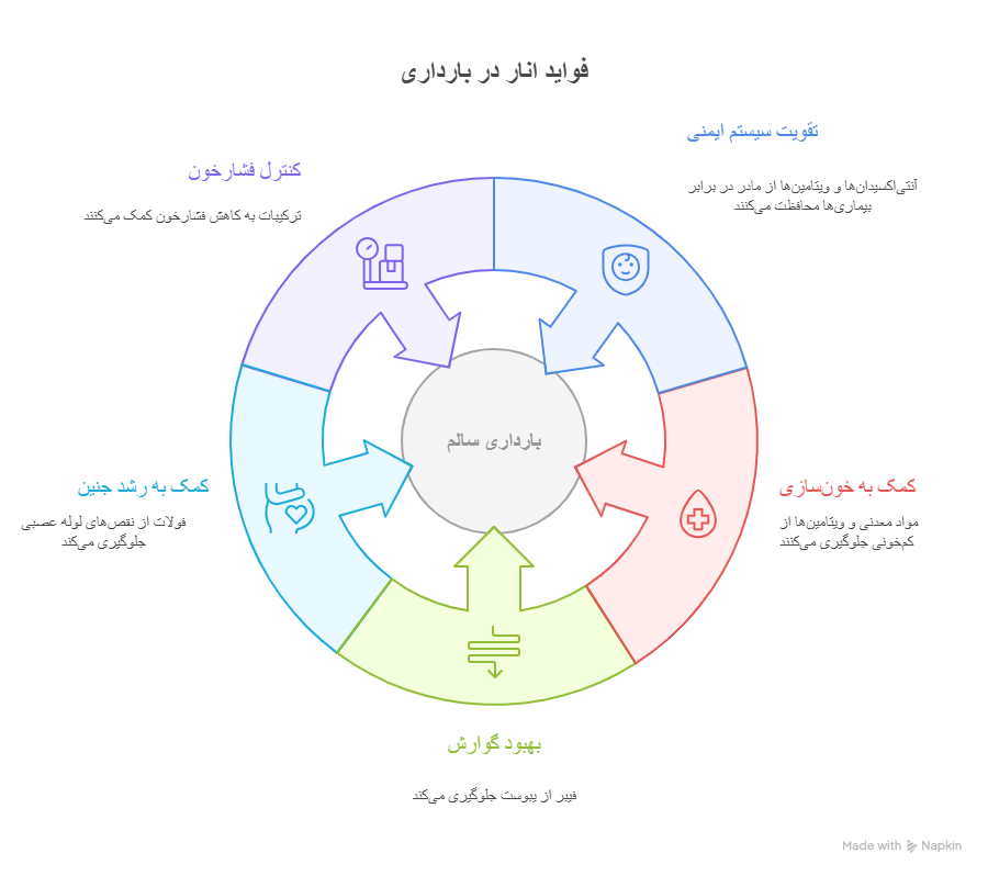 فواید انار در بارداری