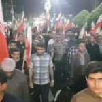 راهپیمایی شبانه مردم آبپخش
