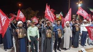 مراسم چهلمین روز خاکسپاری رهبر شهید انقلاب در پارسیان برگزار شد
